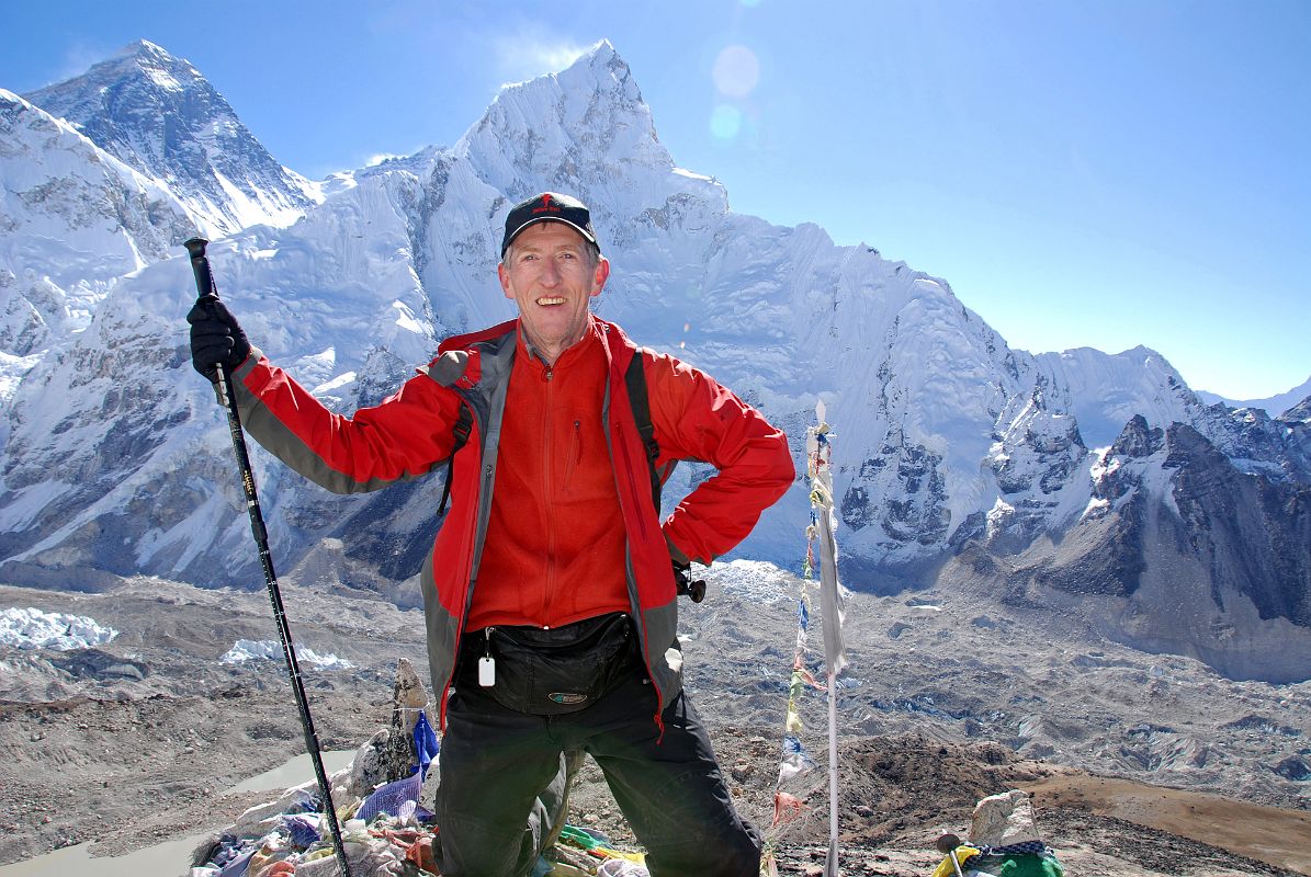 06 Jerome Ryan On Top Of Kala Pattar With Everest, Lhotse And Nuptse